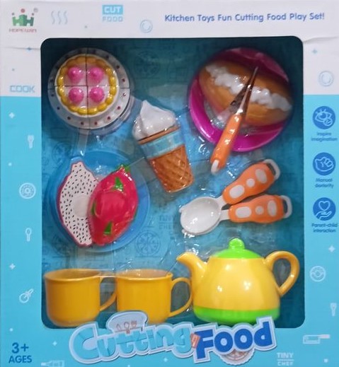 Kitchen Toy Fun Cutting Food Play Set