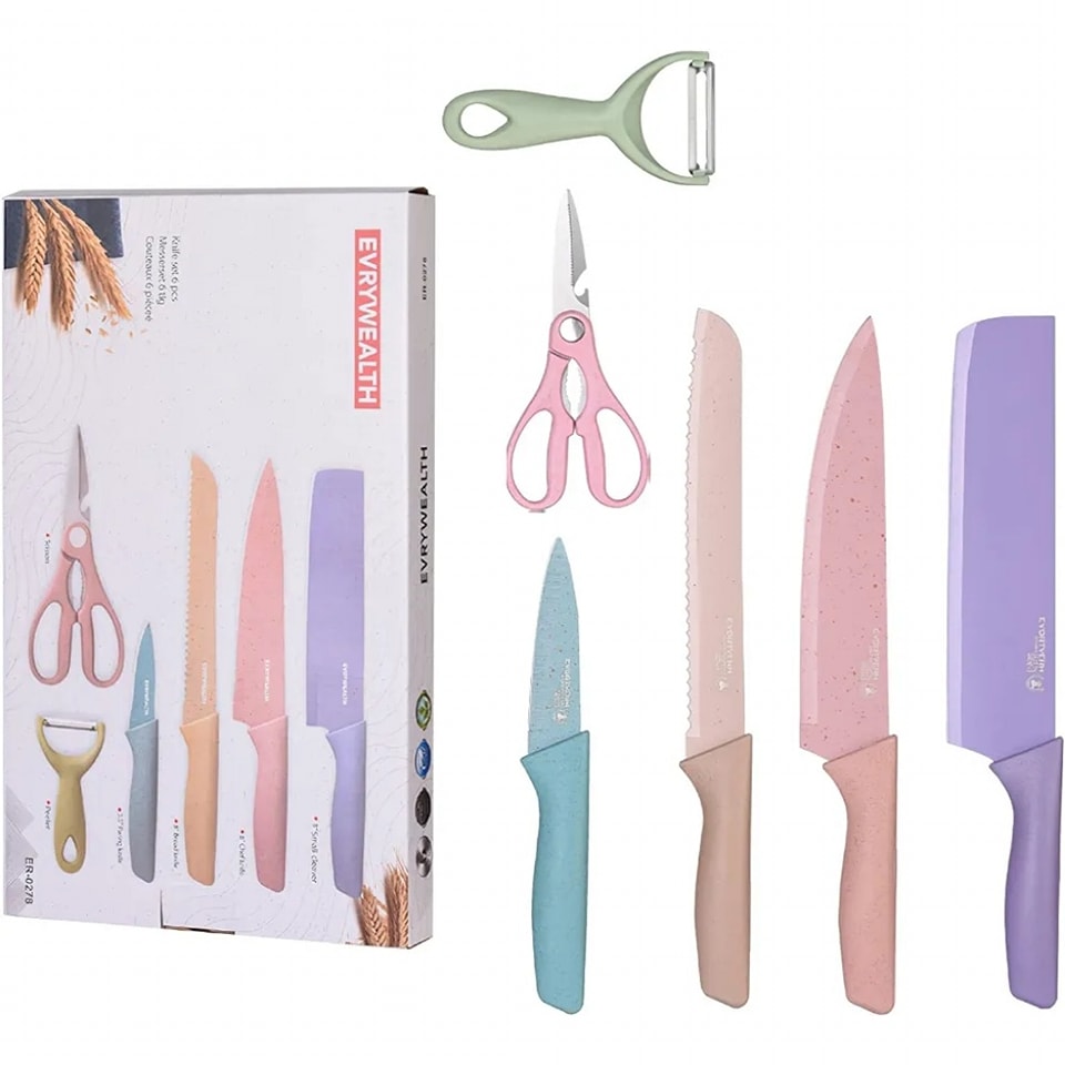 Colorful Kitchen Knives Set