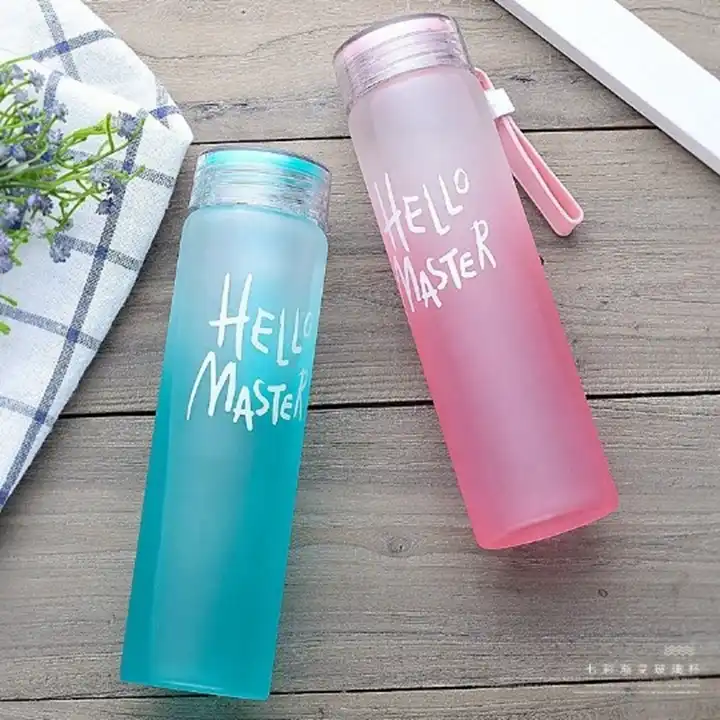 Hello Master Glass Water Bottle